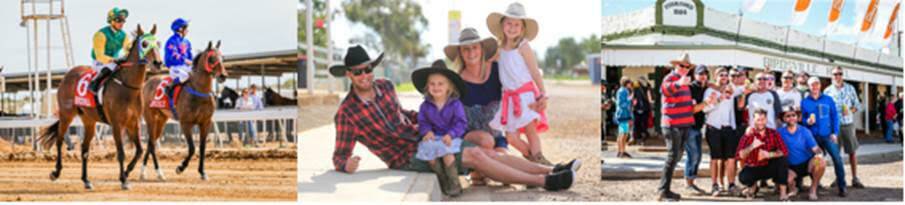 The faces of the Birdsville Cup. 