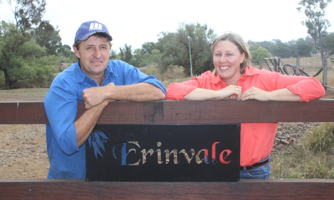 Kieren and Andrea Luck in front of the Erinvale entrance. 