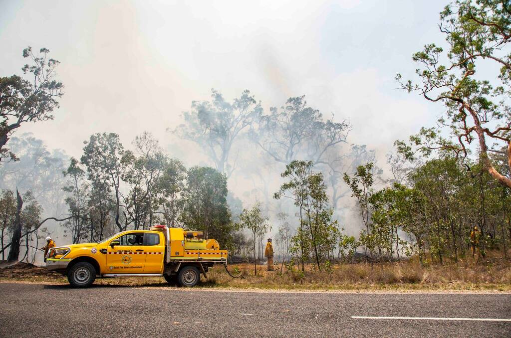 Fire fighters have been battling blazes across Queensland. Picture: Queensland Fire and Emergency Services