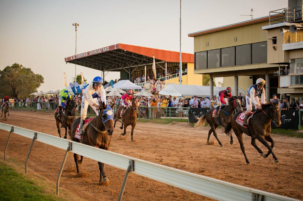 Racing at Bassett Park, Roma, will be the only country racing venue option this weekend. Picture: Roma turf Club Facebook page.