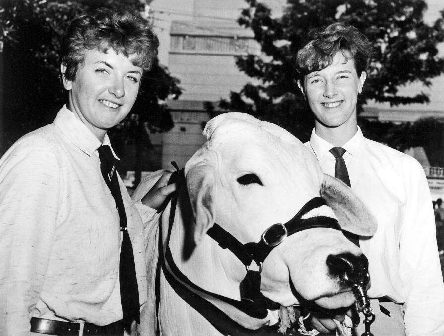 Patricia and Carolyn Innes with Walla Miranda at the Royal Easter Show in Sydney in 1967.