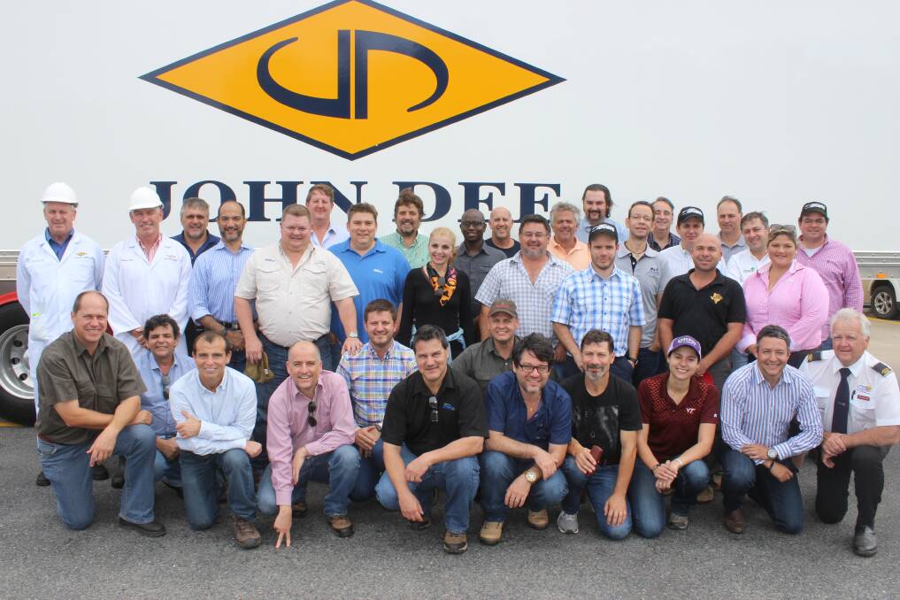 Best practice between countries: Phibro Animal Health international participants visited the John Dee processing facility at Warwick as part of their global cattle forum. Picture: Helen Walker.