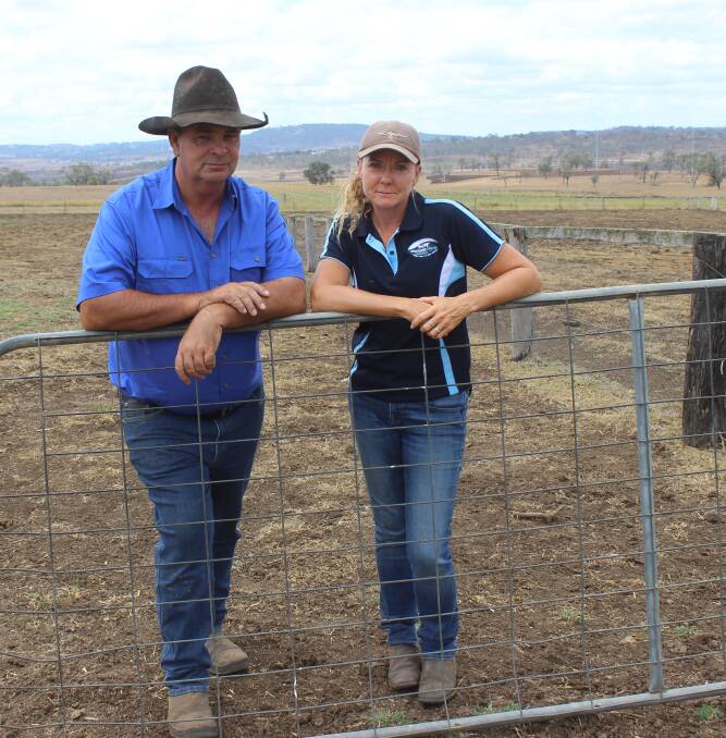 Ian and Katrinas Bebbington are ready to take to the long paddock if there is not rain by February. 