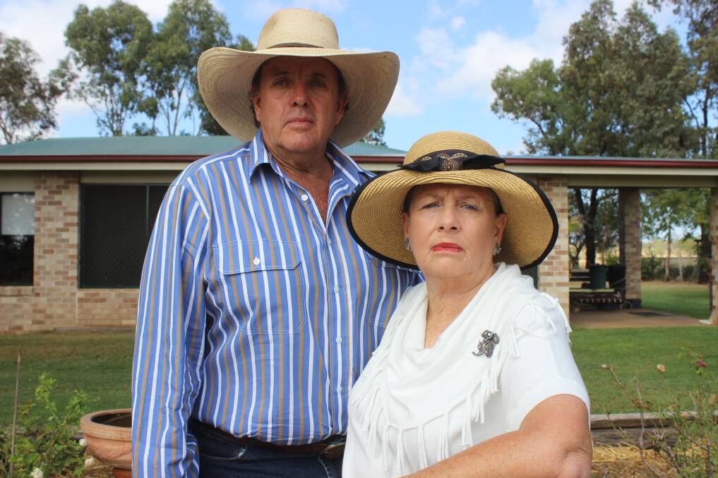 No where to go: David Jefferis and Dianne Priddle, Berwick Stud, Oakey. are part of the class action which will be heard in August. Picture: Helen Walker