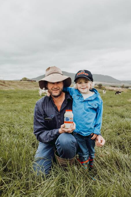 Allora dairy farmer Andrew Mullins and his son Ned support the Norco decision to manufacture more cream, while the ice-cream factory is out of action. 