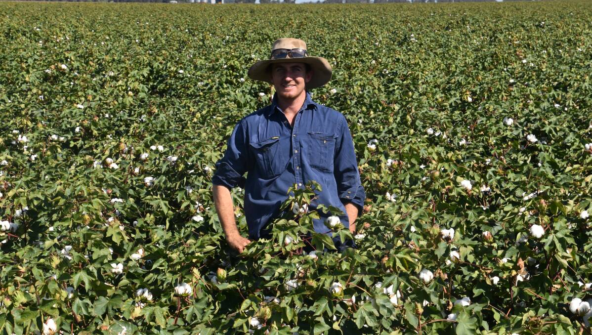 Emerging leader: Brigalow cotton farmer Corey Hart is the 2019 Darling Downs Cotton Growers Rabobank young producer of the year. Picture: Supplied. 