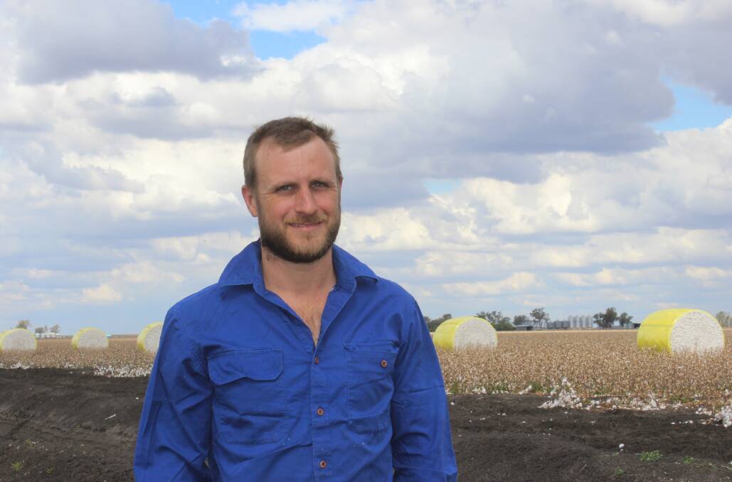 Grant Porter, Attleigh, Condamine Plains, farms in partnership with his parents Brett and Louise and is happy with the yield of 10 bales to the hectare his family's cotton crop returned.