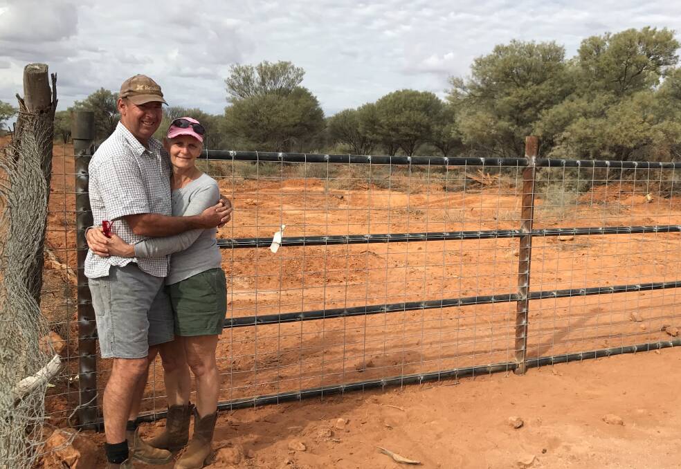 Cluster fencing: It takes away the mental strain is how Ross and Wendy Groves describe the Clifton exclusion fence between Quilpie and Windorah. Picture: Supplied.
