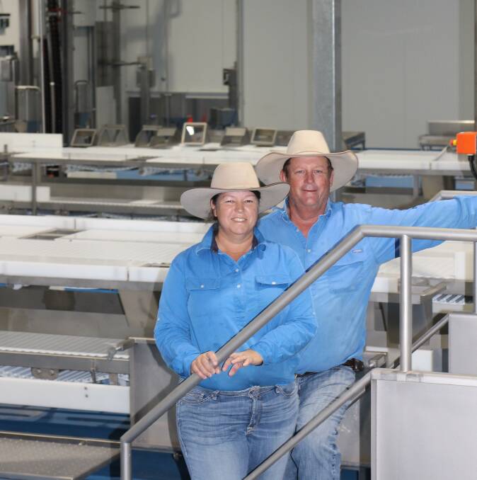 Blair and Josie Angus' Signature Onfarm became operational on Tuesday when the first cattle were killed.