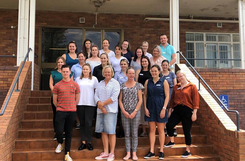 Some of 27 new nursing and midwifery graduates will start their careers with the South West Hospital and Health Service after their orientation at Roma this week. Picture - Queensland Health.