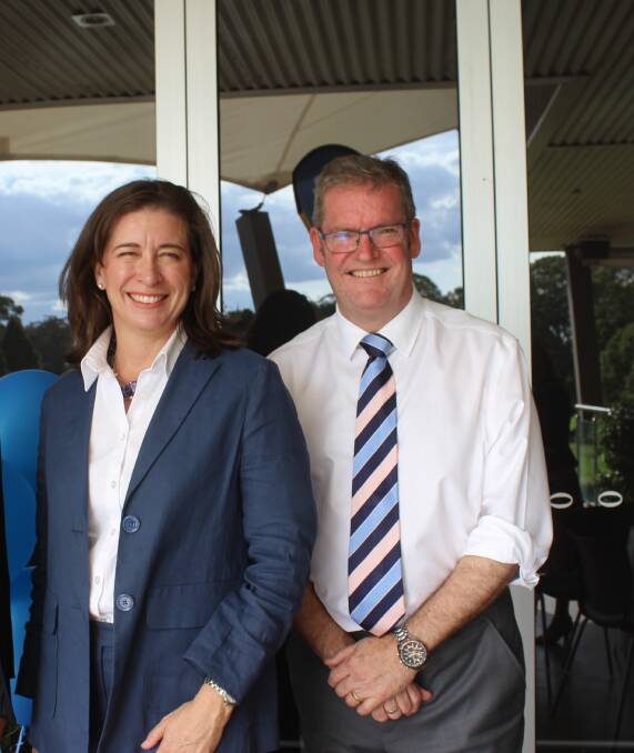 Senate candidate Susan McDonald with Dr John McVeigh in Toowoomba recently. Picture: Helen Walker