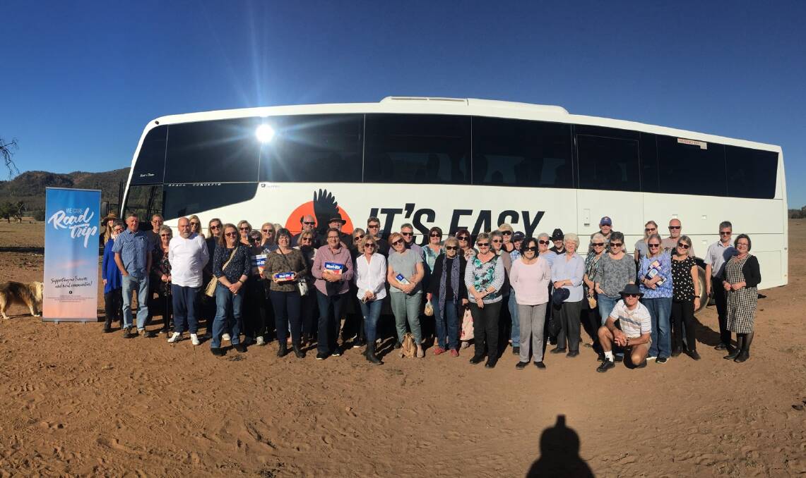 HELPING HAND: We Care Road Trip supporters during last year's journey to drought-stricken towns in NSW.