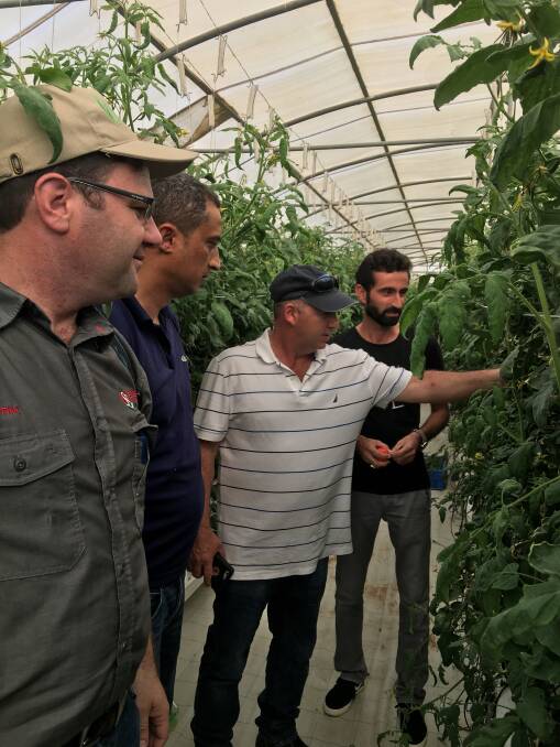 The group visited Alfafa Hydroponic Farms, which has been developed to deliver high quality produce while minimising the use of water resources.