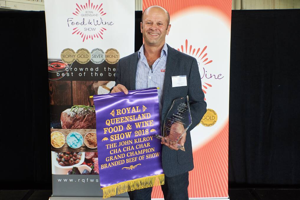David Clark from Stockyard Beef, winner of the John Kilroy Cha Cha Char Grand Champion Branded Beef of Show title.