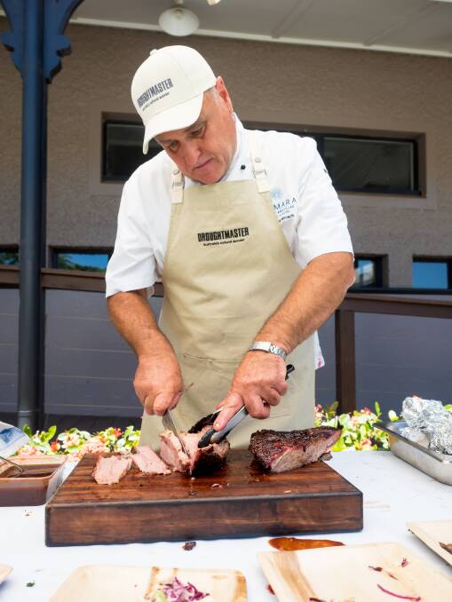 Chef Andrew Mirosch showcasing the flavours and tenderness of Droughtmaster beef. 