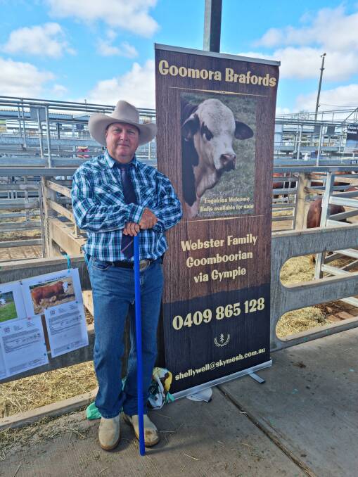 Lee Webster said they were very excited to surpass their previous top price of $8500, hitting a new milestone of $30,000 at the National Braford Sale last week. 