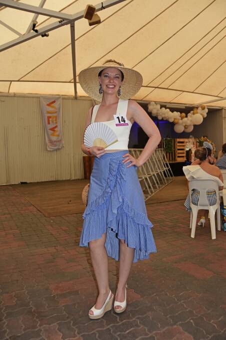Susannah Bolte was voted most popular entrant in this year's Roma Cup Fashions on the Field. 