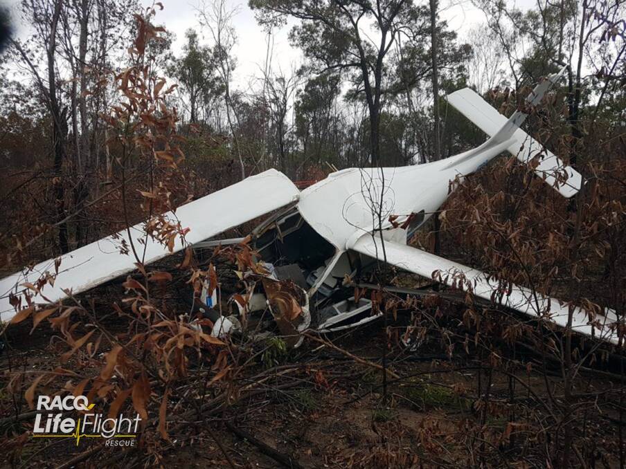 The pilot was the sole occupant of the Jabiru aircraft that went down in remote bushland south west of Mundubbera.