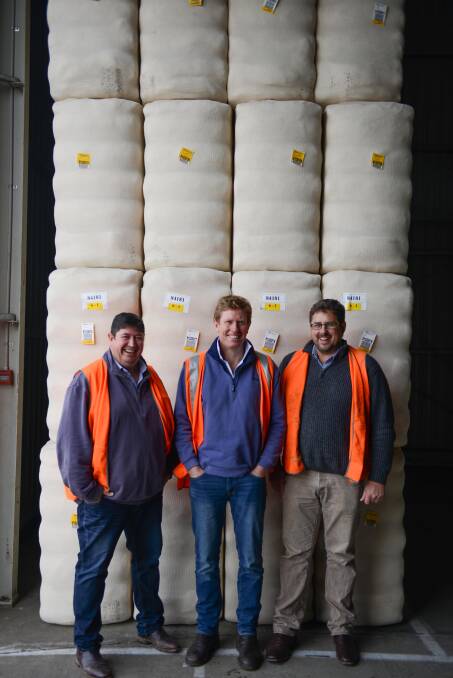 Raw Cotton Australia and Rain Agribusiness directors Peter Horton, Tim Whan, and Ian Grellman.