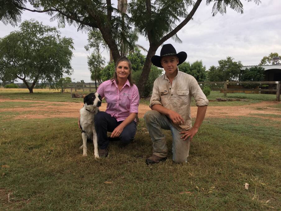 Kylie Schooley and her son Kobi, Rocky Springs, Mundubbera. Ms Schooley said British breeds offer the figures that allow them to breed what they want.