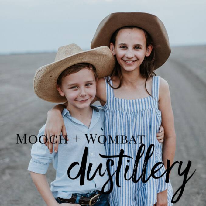 Will and Macie McNulty, The Grove, Goondiwindi, have created Mooch + Wombat DUSTillery to raise funds for bush kids this Christmas.