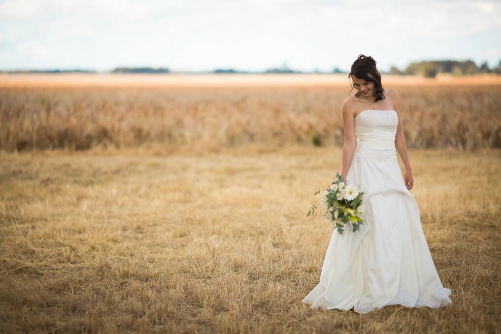 Drought Angels are currently selling designer wedding dresses to go towards their drought support. Pictures: Carla Yeo Photography