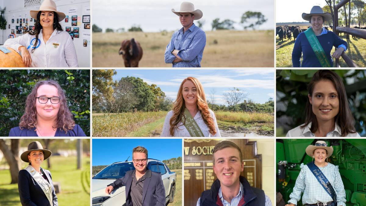 The 10 sub chamber Rural Ambassador finalists have been chosen. Pictures: Queensland Ag Shows