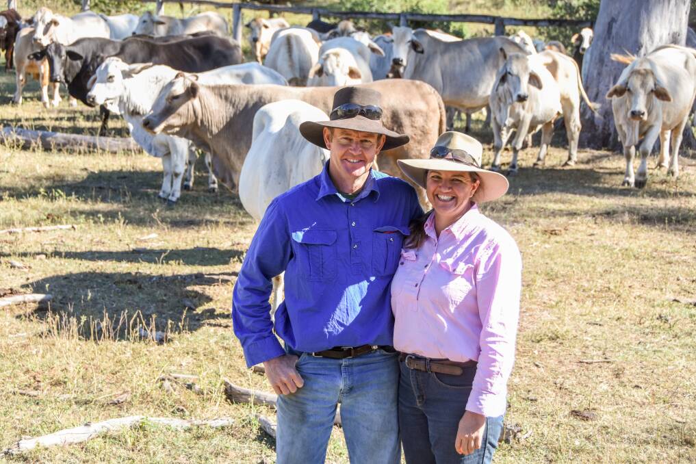 Doug and Sue Campbell with their breeder herd.
