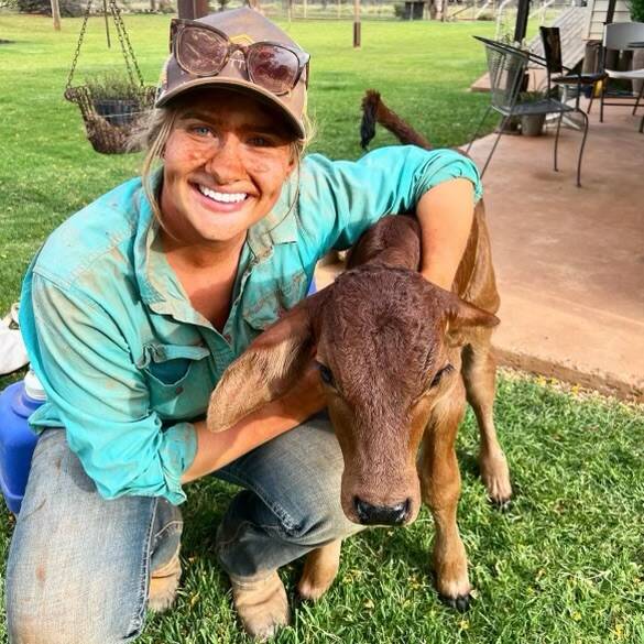 Liesl Fretwell is a finalist in Queensland Country Life's Bush Bachelor and Bachelorette Competition. Pictures: Supplied 