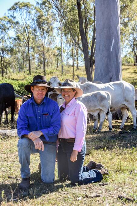 Doug and Sue Campbell with their breeder herd.