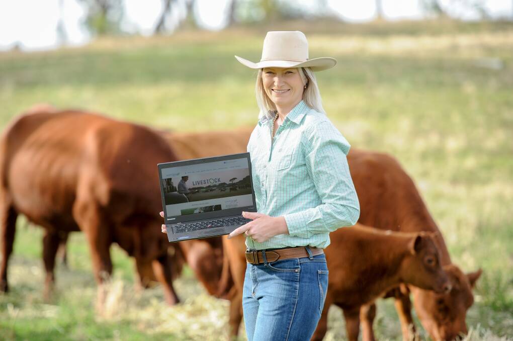 ACM livestock business development manager Kirra Kelly with the new-look Livestock Connect website. 