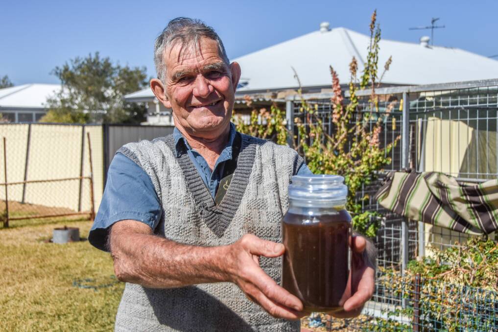 Clem Boughen, Roma, has 30 bee hives around the area and sells his honey privately. 