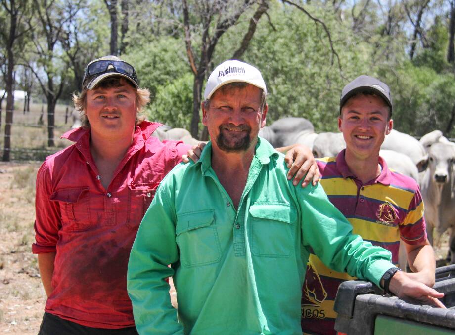 What a transformation, Brad with Thomas and Nick back home near Chinchilla. 