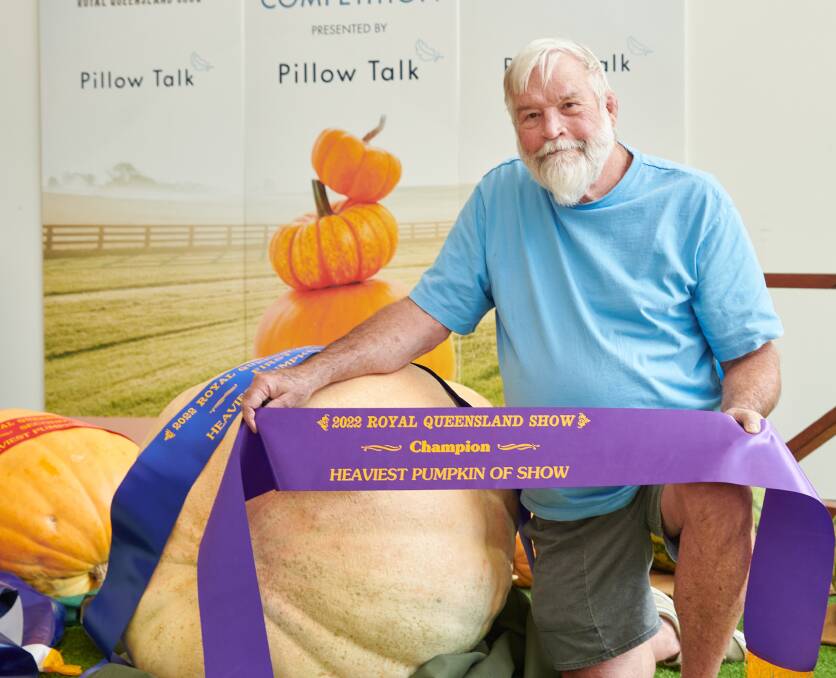 Jim Baxter, of Stanthorpe, was first and second in the open class along with grand champion and Heaviest Pumpkin of Show 2022. 