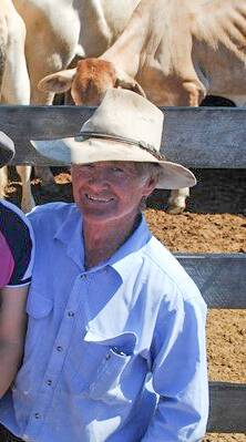 Merv Schwarz was killed in yesterday's shooting. He is pictured at a cattle sale in Roma. File picture: Penelope Arthur 