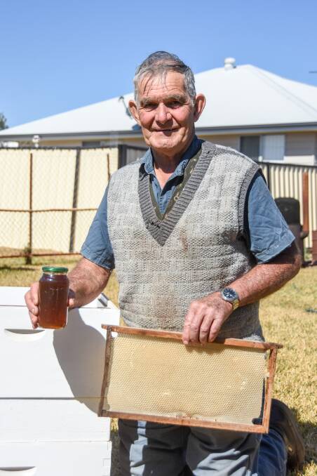Clem fell into beekeeping when he moved to Roma from Gayndah. When neighbours learnt he knew about beekeeping they offloaded some of their hives, and the rest is history. 