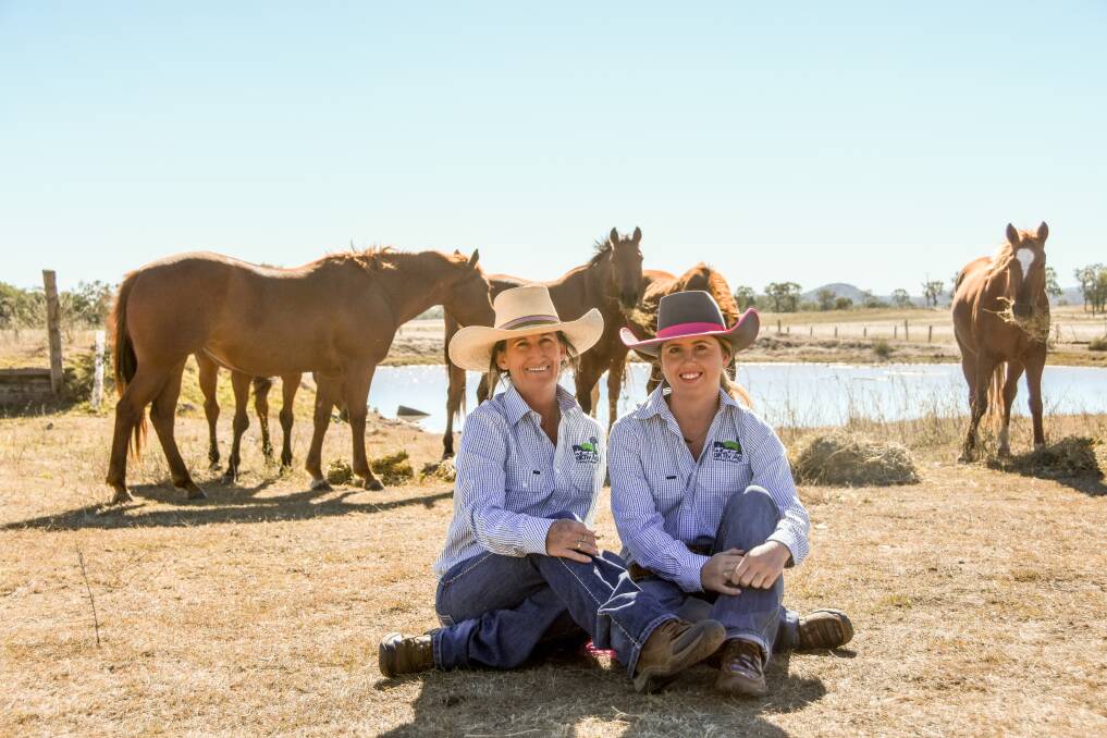 Trina and Beky Vaughan, Trafalgar, Degilbo, will offer training for certificate three in agriculture students on their property. Pictures: Lucy Kinbacher