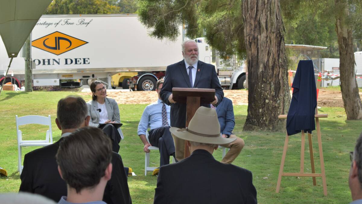 SDRC Mayor Vic Pennisi acknowledges all the stakeholders that came together to realise the John Dee expansion project. Photo: Southern Downs Regional Council