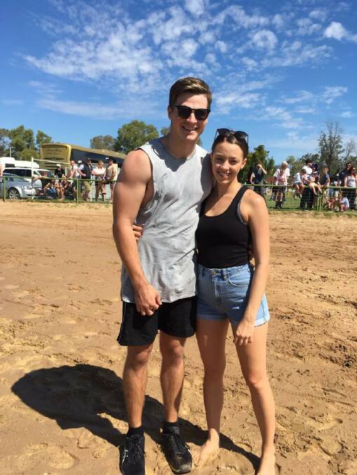 2017 Wife Carry Competition winners Alex Underhill and Sophie Streets. Picture: Facebook