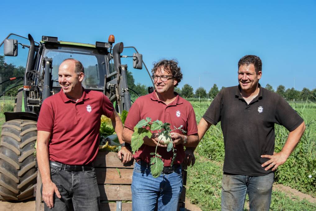 Former dairy farmer Geert Van Der Bruggen (right) took a gamble with the new farming method, which is proving hugely popular. 