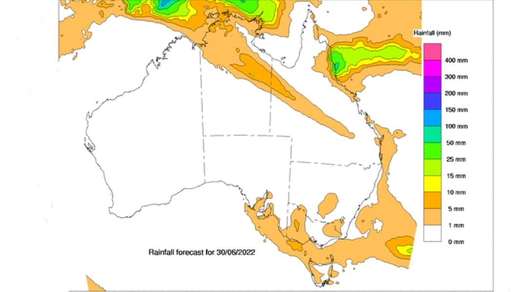 Very little rain is expected across Queensland on Thursday. Picture - BoM