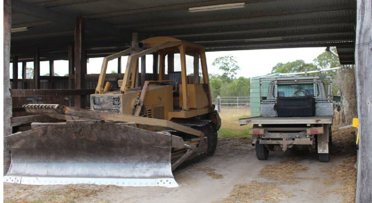 Plant and equipment includes a Case dozer with tree pusher and stick rake and a LandCruiser.