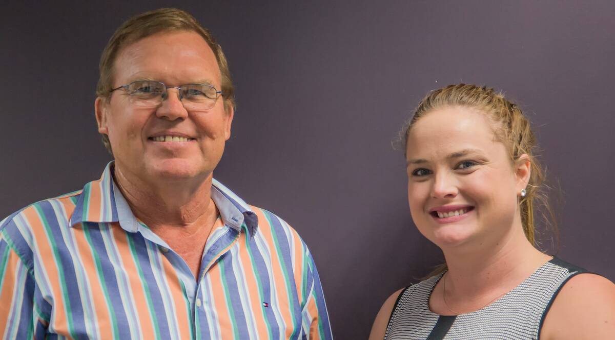 INDUSTRY DEVELOPMENT: OBE Organic sales and production executive Sarah Rutledge and her mentor Charlie Wilson.