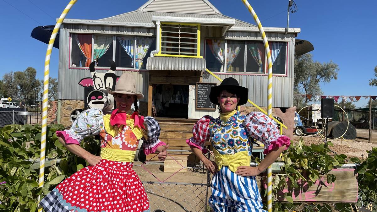 The Crackup Sisters show off their new attraction in Winton.