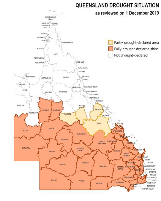 More than two-thirds of Queensland's land area is now officially drought declared.