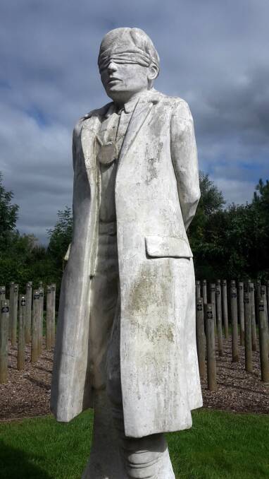 The poignant ‘Shot at Dawn Memorial’ at Alrewas, Staffordshire, England.
