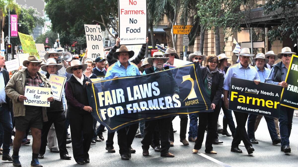 FIGHTING BACK: Farmers have planned a day of action against the Palaszczuk government's new vegetation laws on May 1.
