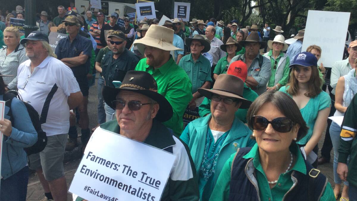 IN THE FIRING LINE: Farmers say they are the true environmentalists. 