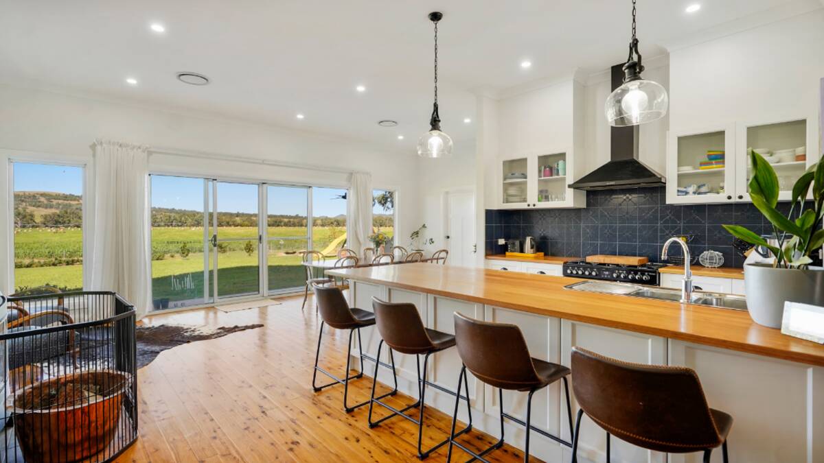 The modernised four bedroom homestead features an impressive gourmet kitchen. Picture supplied
