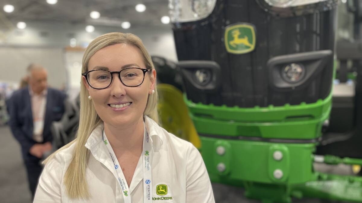 John Deere production system manager Steph Gersekowski says an autonomous battery-powered electric tractor is set to be launched in Australia in 2026.